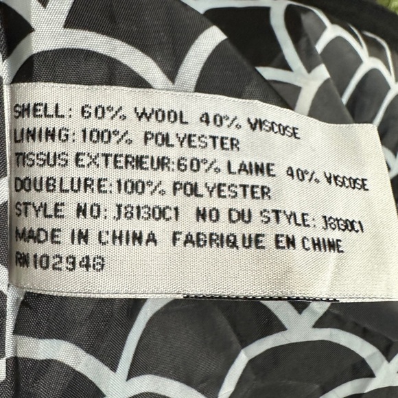 ANTHROPOLOGIE | TULLE Black Wool Coat - Picture 7 of 8